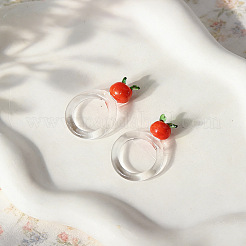 Handmade Lampwork Fruit Finger Rings for Women&nbsp;WGA7362-01