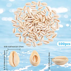 100Pcs Natural Cowrie Shell Beads&nbsp;BSHE-LT0001-07B