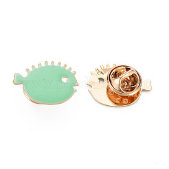 Cute Fish Enamel Pin&nbsp;JEWB-S012-002G-NF
