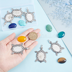 DIY Turtle Gemstone Pendant Making Kits&nbsp;DIY-SC0019-06