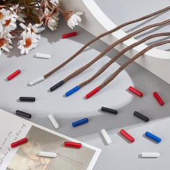48Pcs 4 Colors Plastic Aglets for Shoelaces&nbsp;KY-PH0002-26
