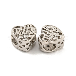 Mother's Day Rack Plating Alloy European Beads&nbsp;FIND-B034-31P
