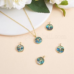 5Pcs Natural Abalone Shell/Paua Shell Pendants&nbsp;KK-SZ0002-38B