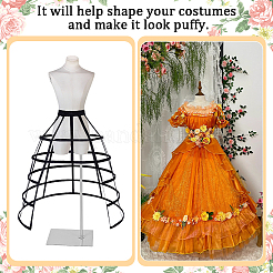 Polyester & Steel Wire Skirt 5 Hoop Petticoat for Wedding Dress Ball Gown&nbsp;DIY-WH0591-493B