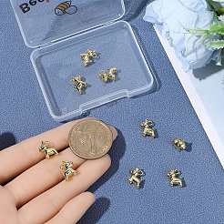10Pcs Brass Charms&nbsp;KK-BBC0024-48