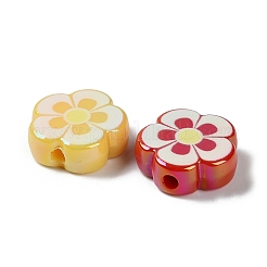 UV Plating Printed Opaque Acrylic Beads&nbsp;OACR-D316-21