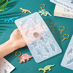 2Pcs 2 Style Dinosaur Pendant DIY Silicone Molds&nbsp;DIY-TA0009-03
