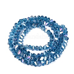 Electroplate Transparent Glass Beads Strands&nbsp;EGLA-Q139-01A-A27