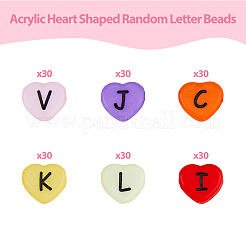 180Pcs 6 Colors Horizontal Hole Opaque Acrylic Beads&nbsp;SACR-HY0001-01