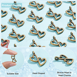 100Pcs Tibetan Style Alloy Pendants&nbsp;TIBEP-PH0001-68