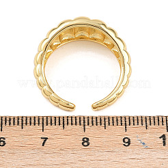 Brass Cuff Ring for Women&nbsp;RJEW-Z113-14G