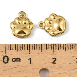 304 Stainless Steel Charms. Paw Print Charm&nbsp;LS-STAS-A190-07G