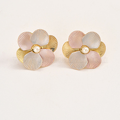 Sweet Zinc Alloy Flower Stud Earrings for Date Valentine's Day Gift&nbsp;WA0186