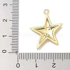 Rack Plating Brass Micro Pave Cubic Zirconia Pendants&nbsp;X-KK-L224-015G
