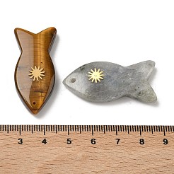 Natural & Synthetic Mixed Gemstone Pendants&nbsp;G-K385-21G