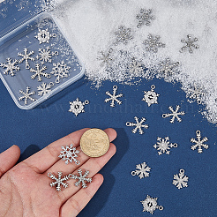 32Pcs 8 Styles Alloy Rhinestone Pendants&nbsp;ALRI-SC0001-59