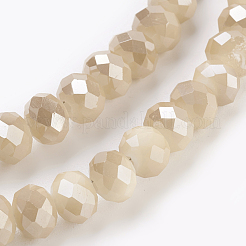 Electroplate Glass Beads Strands&nbsp;GLAA-K027-FR-B03