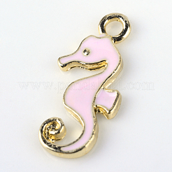 Sea Horse Alloy Enamel Pendants&nbsp;ENAM-Q033-38A