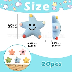 20Pcs Opaque Resin Decoden Cabochons&nbsp;RESI-YW0005-74