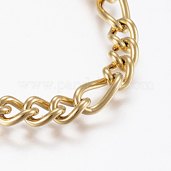 304 Stainless Steel Chain Anklets&nbsp;AJEW-I039-03G