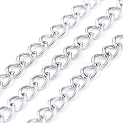 Non-Tarnish 3.28 Feet 304 Stainless Steel Curb Chains&nbsp;X-CHS-F006-04A-P
