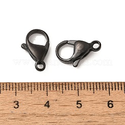 Ion Plating(IP) 304 Stainless Steel Lobster Claw Clasps&nbsp;STAS-AB09-B