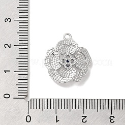 Brass Glass Pendants&nbsp;KK-Z073-15P-04