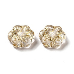 Transparent Plating Acrylic Beads&nbsp;X-OACR-L013-028