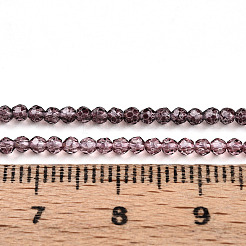Transparent Gradient Color Glass Beads Strands&nbsp;GLAA-H021-01A-22