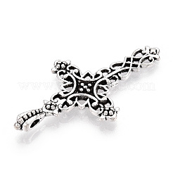 Tibetan Style Alloy Cross Gothic Pendants&nbsp;X-TIBEP-371-AS-LF