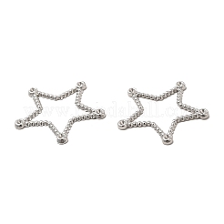 Tarnish Resistant 304 Stainless Steel Linking Ring Rhinestone Settings&nbsp;STAS-A070-05P