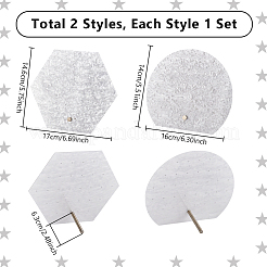 2Pcs 2 Styles Acrylic Earring Display Stands&nbsp;EDIS-GA0001-06