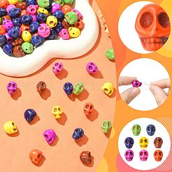 80Pcs 8 Colors Synthetic Turquoise Beads&nbsp;TURQ-FS0001-08