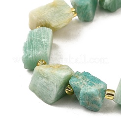 Raw Rough Natural Amazonite Beads Strands&nbsp;G-Z087-A04
