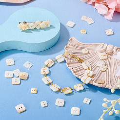 90Pcs 3 Styles Freshwater Shell Buttons&nbsp;BUTT-TA0001-41