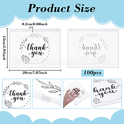 Rectangle Frosted EVA Cosmetic Zipper Storage Bags&nbsp;ABAG-WH0045-58