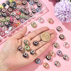 100Pcs Large Hole Dog Paw Prints Pattern Resin European Beads&nbsp;OPDL-YW0001-06
