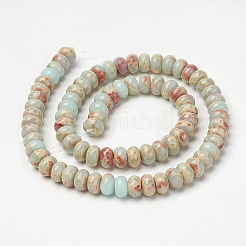 Synthetic Aqua Terra Jasper Beads Strands&nbsp;X-G-P237-03