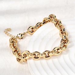 304 Stainless Steel Link Chain Bracelets for Women&nbsp;BJEW-P388-01G