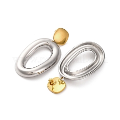 304 Stainless Steel Dangle Stud Earrings&nbsp;EJEW-K296-02GP-08