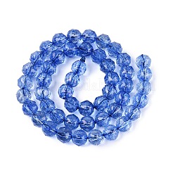 Crackle Transparent Glass Beads Strands&nbsp;GLAA-Q108-02A-02