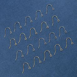 100Pcs 2 Colors 304 Stainless Steel Earring Hooks&nbsp;STAS-FS0001-74