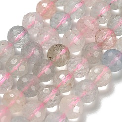 Natural Morganite Beads Strands&nbsp;G-H329-F01-6mm-AA