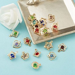 50Pcs 5 Style Rack Plating Iron Charms&nbsp;FIND-YW0003-88