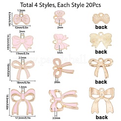 80Pcs 4 Styles Alloy Enamel Pendants&nbsp;ENAM-SC0006-88