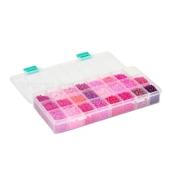 600G 24 Colors Glass Seed Beads&nbsp;SEED-JP0008-07-3mm