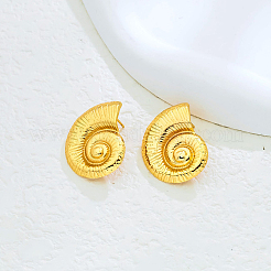 Brass Conch Stud Earrings&nbsp;PK9065