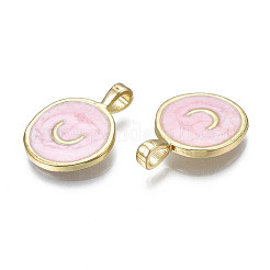 Rack Plating Alloy Enamel Pendants&nbsp;ENAM-T012-08