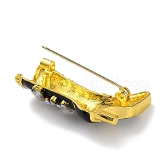 Fashion Golden Zinc Alloy Enamel Pins&nbsp;JEWB-D068-01G-02