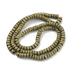 Electroplated Natural Lava Rock Beads Strands&nbsp;G-Z032-J03-11D